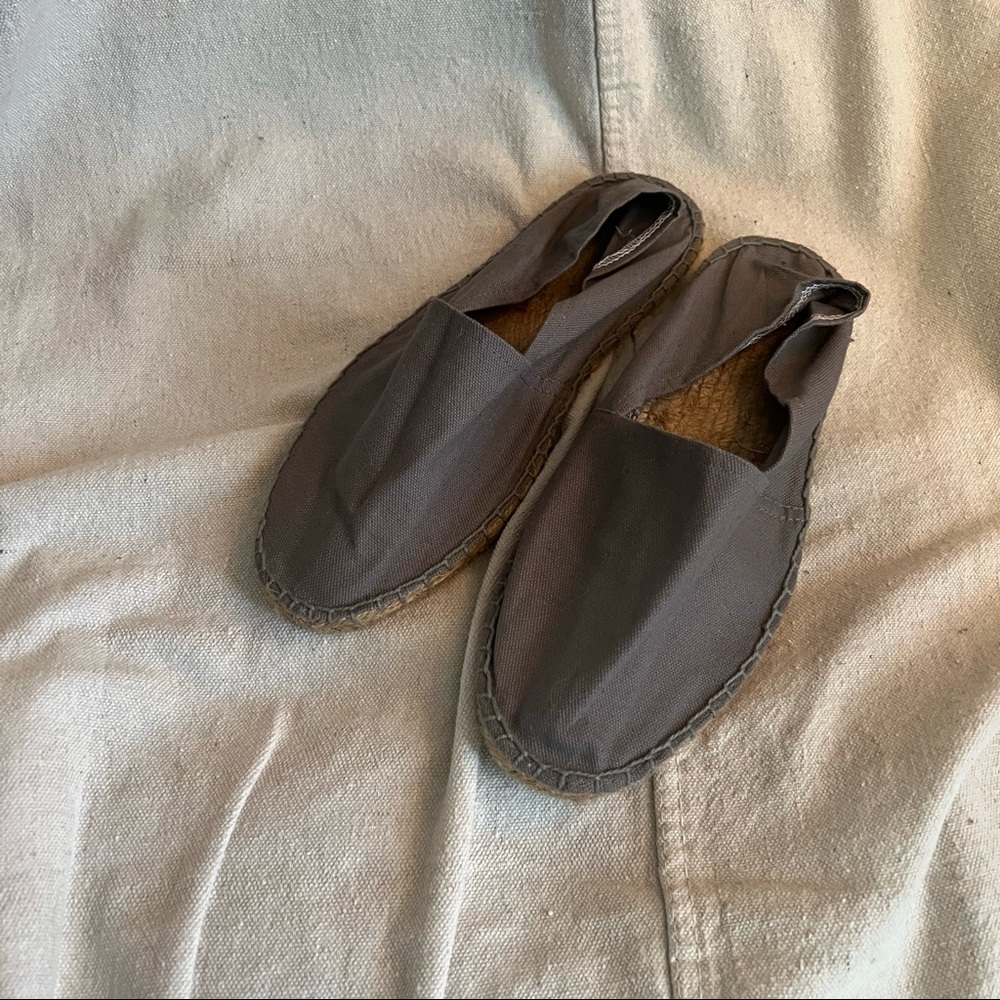 Gray espadrilles